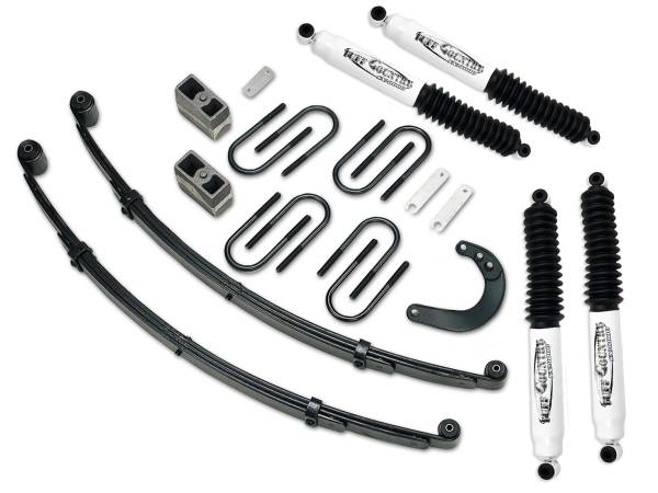 Tuff Country - Tuff Country 14712KN Front/Rear 4" Lift Kit with Heavy Duty Front Springs Rear Blocks and Steering Arm for Chevy Suburban 1973-1987