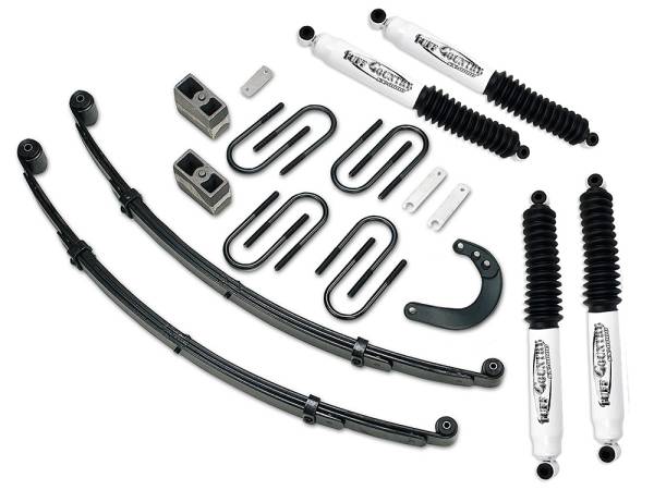 Tuff Country - Tuff Country 14740KN Front/Rear 4" Lift Kit with EZ-Ride Front Springs Rear Blocks for Chevy Suburban 1988-1991
