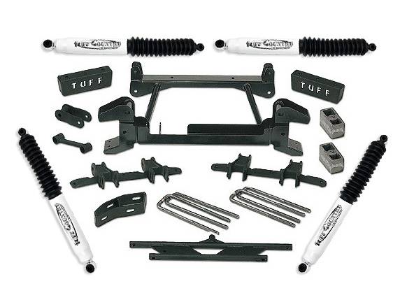 Tuff Country - Tuff Country 14813KN Front/Rear 4" Lift Kit without Autotrac for Chevy K1500 1988-1998