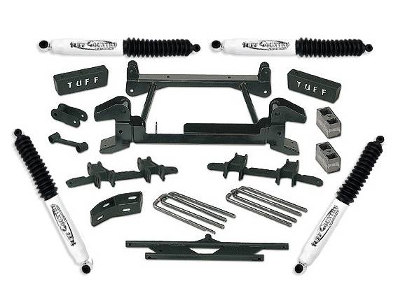 Tuff Country - Tuff Country 14833KN Front/Rear 4" 2 Door Lift Kit without Autotrac for Chevy Suburban 1992-1998