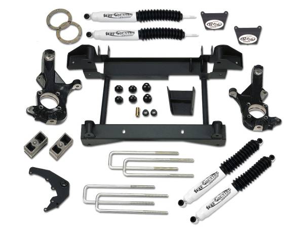 Tuff Country - Tuff Country 14985KN Front/Rear 4" Lift Kit with Knuckles and 1 Piece Sub-Frame for Chevy Silverado 2500HD 2001-2010