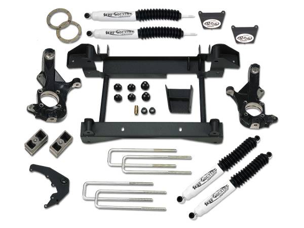 Tuff Country - Tuff Country 14990KN Front/Rear 4" Lift Kit with Knuckles and 1 Piece Sub-Frame for Chevy Silverado 3500 2001-2006