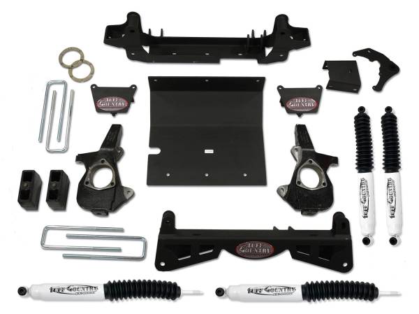 Tuff Country - Tuff Country 14992KN Front/Rear 4" Lift Kit with Knuckles and 3 Piece Sub-Frame for Chevy Silverado 1500 2001-2006