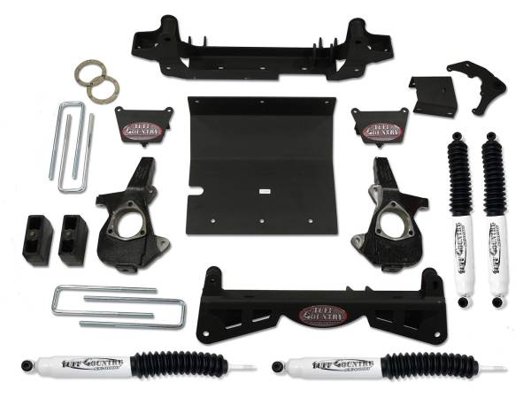 Tuff Country - Tuff Country 14993KN Front/Rear 4" Lift Kit with Knuckles and 3 Piece Sub-Frame for Chevy Silverado 2500HD 2001-2010