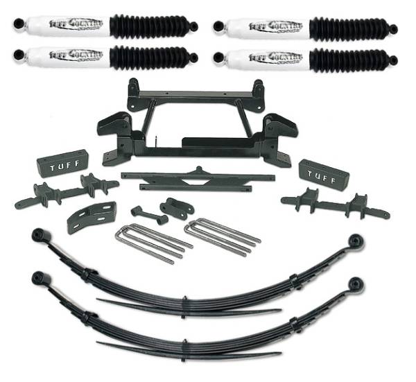 Tuff Country - Tuff Country 16812KN Front/Rear 6" Lift Kit with Upper Control Arm Drop and 1 Piece Sub-Frame for GMC Truck 1988-1998