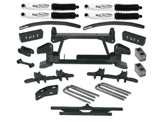 Tuff Country - Tuff Country 16843KN Front/Rear 6" Lift Kit with Upper Control Arm Relocation Brackets for Chevy Tahoe 1994-1998