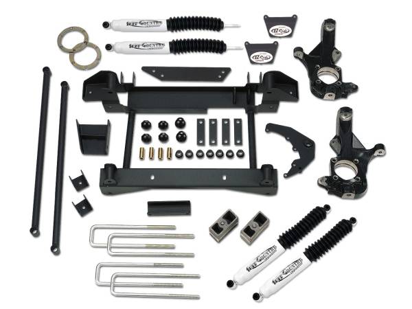 Tuff Country - Tuff Country 16958KN Front/Rear 6" Lift Kit with knuckles and 1 Piece Sub-Frame for Chevy Silverado 1500 2001-2004