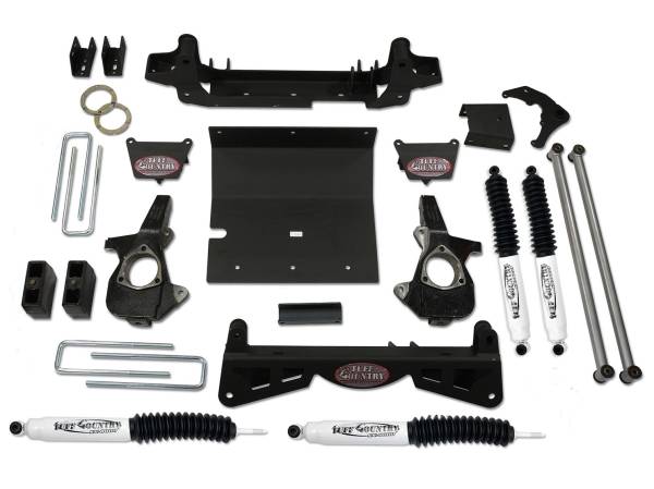 Tuff Country - Tuff Country 16993KN Front/Rear 6" Lift Kit with knuckles and 3 Piece Sub-Frame for Chevy Silverado 2500HD 2001-2010