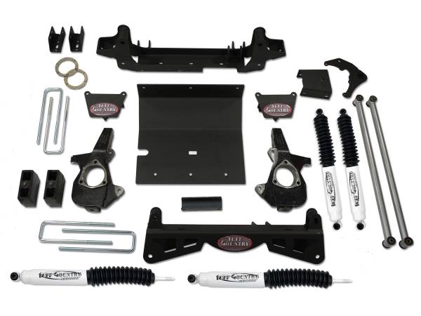 Tuff Country - Tuff Country 16994KN Front/Rear 6" Lift Kit with knuckles and 3 Piece Sub-Frame for Chevy Silverado 3500 2001-2006
