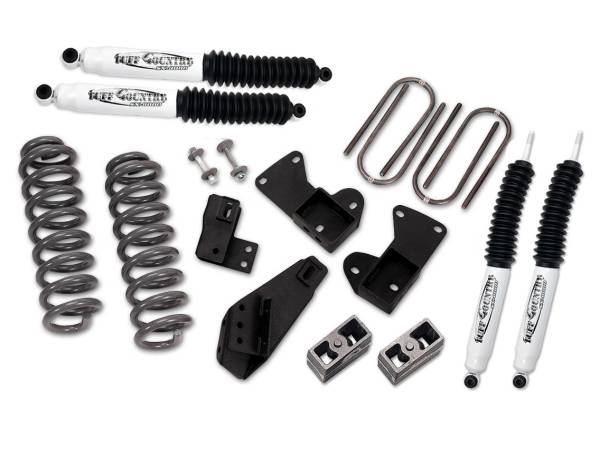 Tuff Country - Tuff Country 22810KN Front/Rear 2.5" Standard Lift Kit with Front Coil Springs for Ford Bronco 1981-1996
