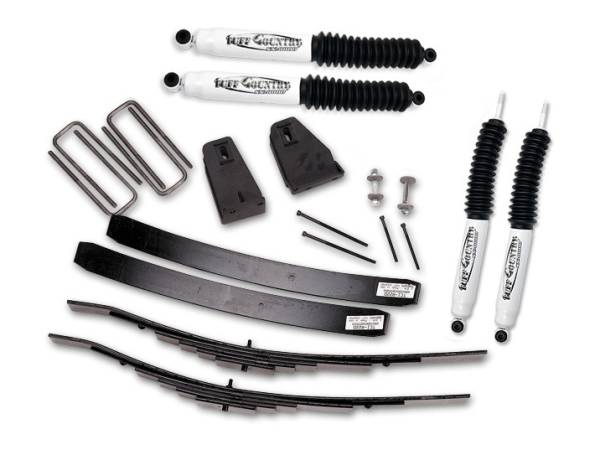 Tuff Country - Tuff Country 22820KN Front/Rear 2.5" Performance Lift Kit with Rear Add-a-Leafs for Ford F-250 1980-1987