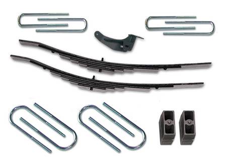 Tuff Country - Tuff Country 22960KN Front/Rear 2.5" Standard Lift Kit with Front Progressive Rate Add-a-Leafs for Ford Excursion 2000-2005
