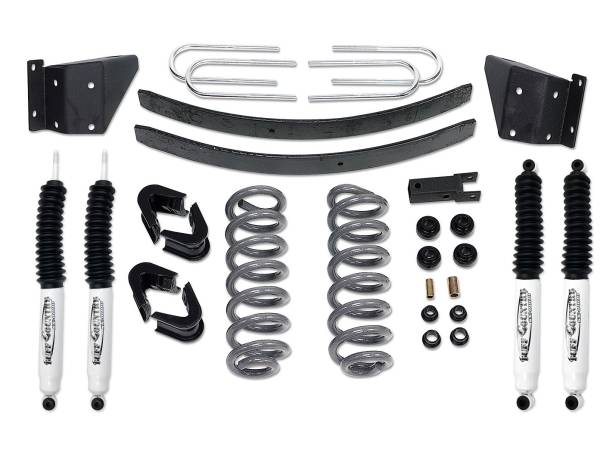 Tuff Country - Tuff Country 24710KN Front/Rear 4" Performance Lift Kit with Rear Add-a-Leafs for Ford F-150 1973-1979