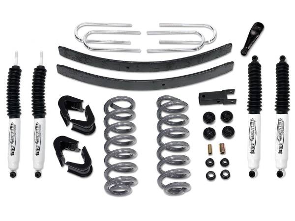 Tuff Country - Tuff Country 24712KN Front/Rear 4" Lift Kit with Rear Add-a-Leaf for Ford Bronco 1973-1979