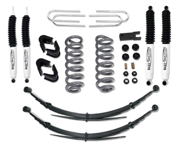 Tuff Country - Tuff Country 24716KN Front/Rear 4" Lift Kit with Rear Leaf Springs for Ford Bronco 1978-1979