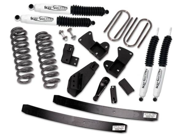 Tuff Country - Tuff Country 24810KN Front/Rear 4" Standard Lift Kit with Front Coil Springs for Ford Bronco 1981-1996