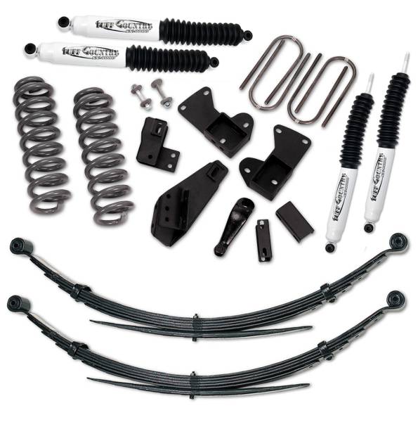 Tuff Country - Tuff Country 24812KN Front/Rear 4" Standard Lift Kit with Front Coil Springs for Ford Bronco 1981-1996