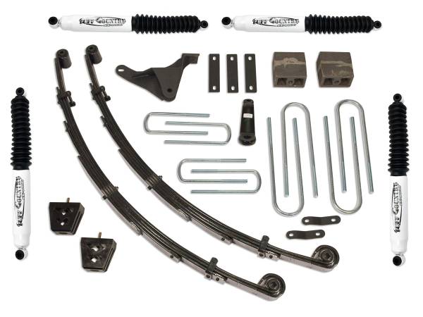 Tuff Country - Tuff Country 24955KN Front/Rear 4" Standard Lift Kit with SX8000 Shocks for Ford F-350 2000-2004