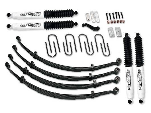 Tuff Country - Tuff Country 42703KH Front/Rear 4" EZ-Ride Lift Kit with SX6000 Shocks (Hydraulic) for Jeep CJ5 1976-1986