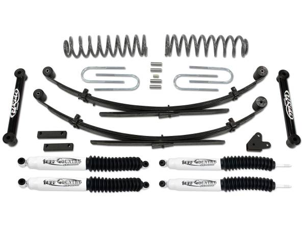 Tuff Country - Tuff Country 43802KH Front/Rear 3.5" EZ-Ride Lift Kit with SX6000 Shocks (Hydraulic) for Jeep Cherokee 1987-2001