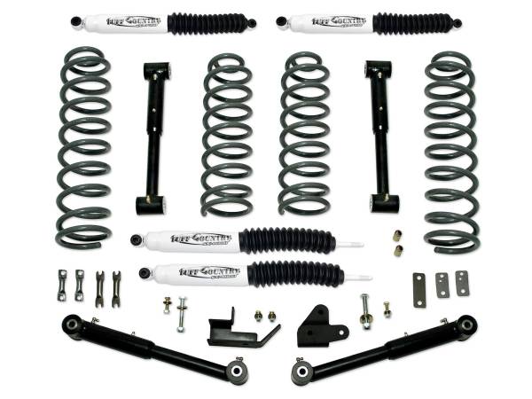 Tuff Country - Tuff Country 43902KH Front/Rear 3.5" EZ-Flex Performance Lift Kit with SX6000 Shocks for Jeep Grand Cherokee 1992-1998