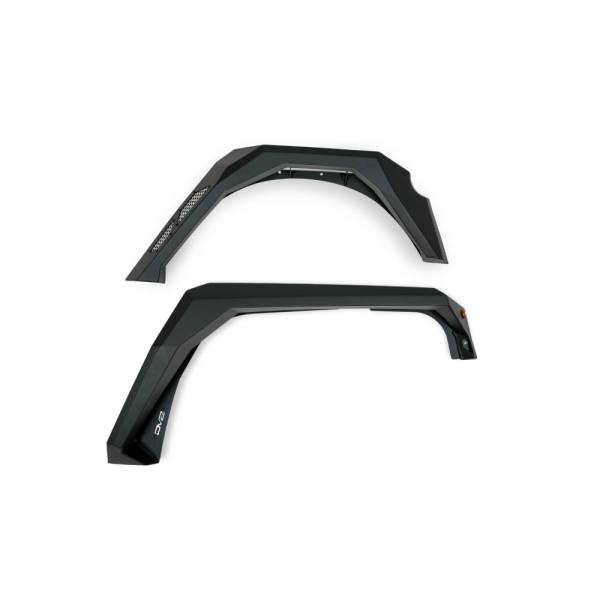 DV8 Offroad - DV8 Offroad FDJK-09 Front and Rear Armor Fender Flares for Jeep Wrangler JK 2007-2018