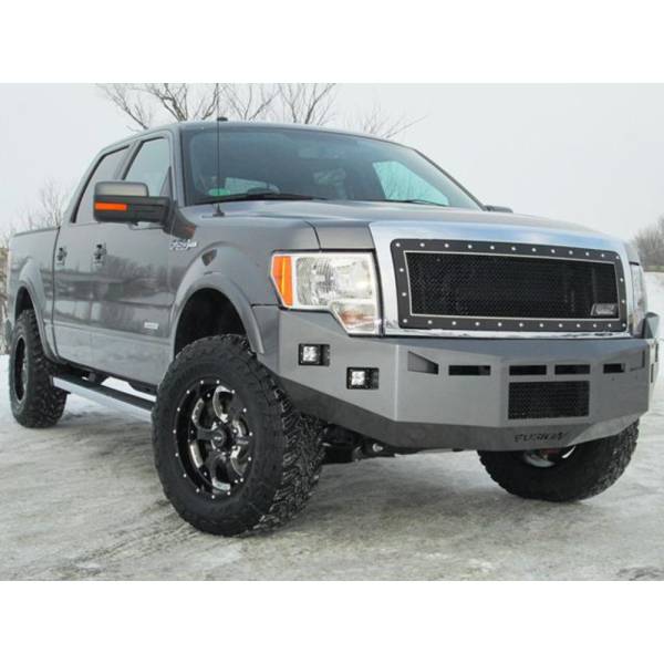 Fusion Bumpers - Fusion Bumpers 0914150FB Standard Front Bumper for Ford F-150 2009-2014