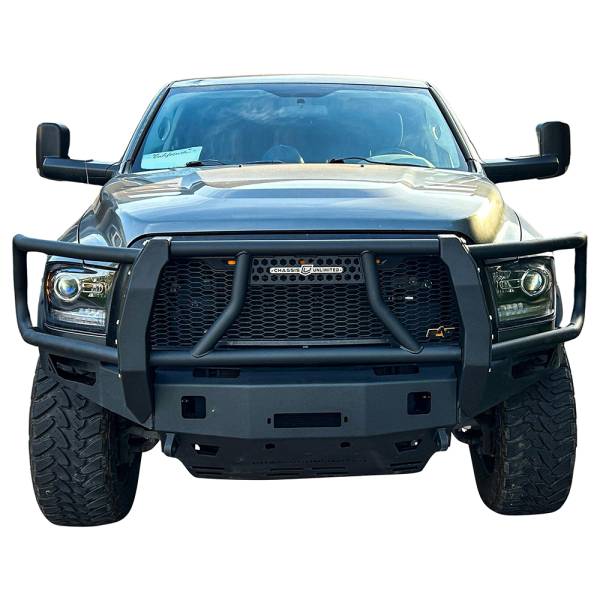 Chassis Unlimited - Chassis Unlimited CUB94001XBG Octane Series Winch Front Bumper for Dodge Ram 2500/3500 2010-2018