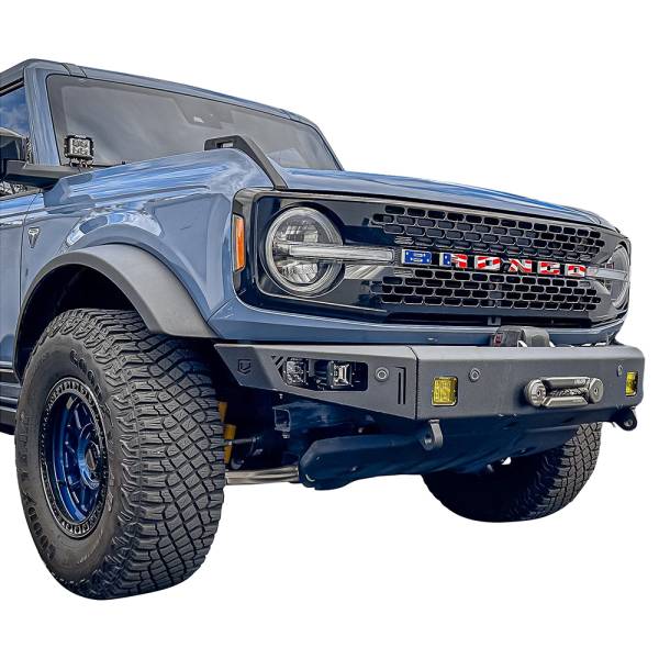 Chassis Unlimited - Chassis Unlimited CUB94077X Octane Series Winch Front Bumper for Ford Bronco 2021-2023