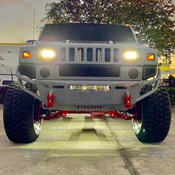 Fusion Bumpers - Fusion Bumpers H2FB Standard Front Bumper for Hummer H2 2002-2009