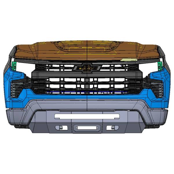 Chassis Unlimited - Chassis Unlimited CUB920761 Prolite Series Front Bumper for Chevy Silverado 1500 2022-2024