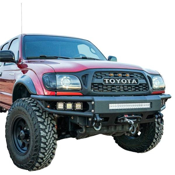 Chassis Unlimited - Chassis Unlimited CUB950411 Diablo Series Winch Front Bumper for Toyota Tacoma 1995-2004