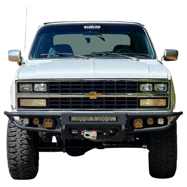 Chassis Unlimited - Chassis Unlimited CUB950291 Diablo Series Winch Front Bumper for Chevy and GMC 1973-1991