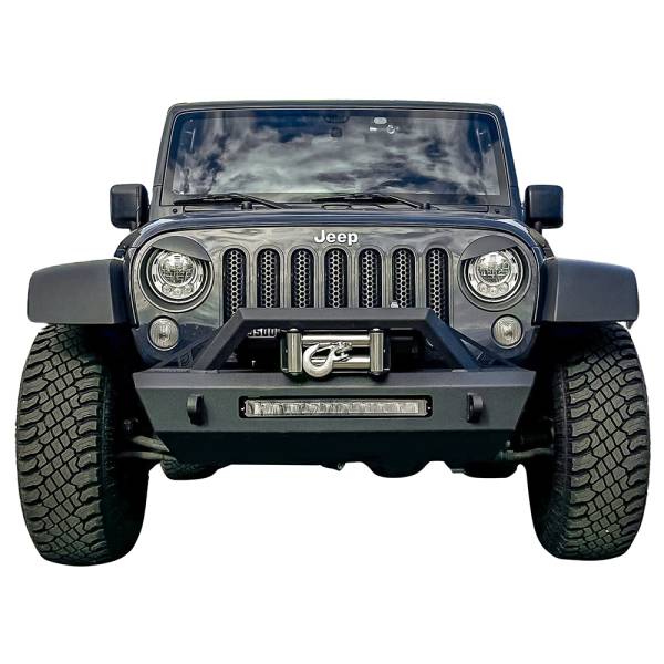 Chassis Unlimited - Chassis Unlimited CUB940781 Octane Series Winch Front Bumper for Jeep Wrangler JK 2007-2018