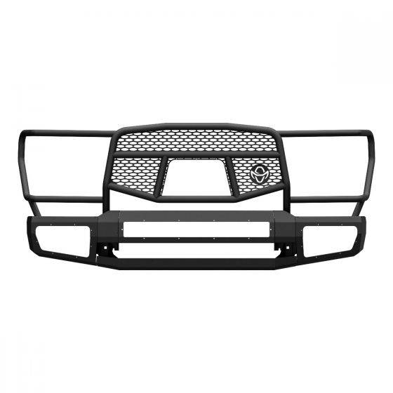 Ranch Hand - Ranch Hand MFF21HBM1 Midnight Front Bumper with Grille Guard for Ford F-150 2021-2023