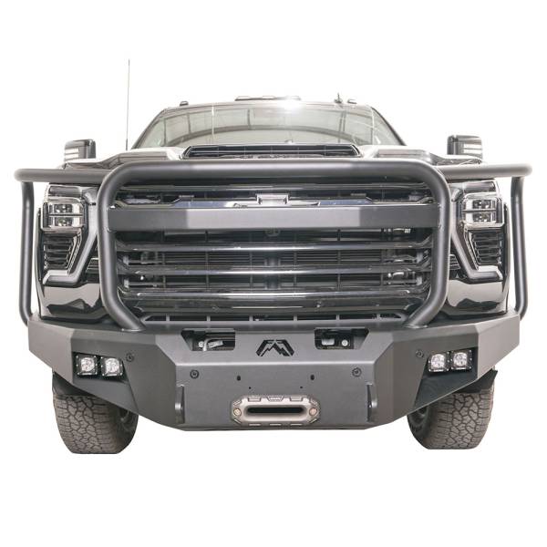 Fab Fours - Fab Fours CH24-A6150-1 New Premium Winch Front Bumper with Full Guard for Chevy Silverado 2500/3500 2024