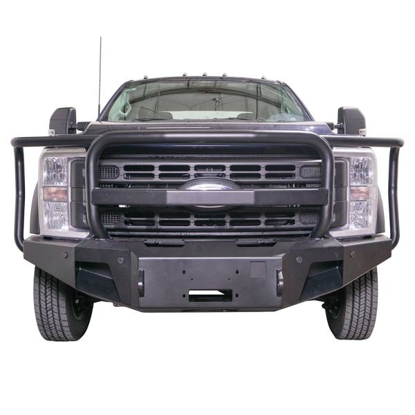 Fab Fours - Fab Fours FS23-A5960-1 New Premium Winch Front Bumper with Full Guard for Ford F-450/F-550 2023-2024