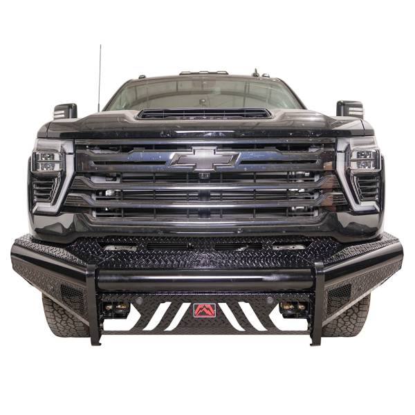 Fab Fours - Fab Fours CH24-S6161-1 Black Steel Front Bumper for Chevy Silverado 2500HD/3500 2024