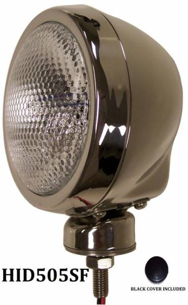 Eagle Eye Lights - Eagle Eye Lights HID505SF 4 31/32" Stainless Steel 35W Internal Ballast HID Flood Clear Round HID Off Road Light with ABS Cover Each