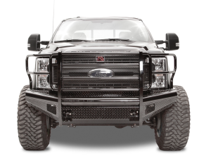 Truck Bumpers - Fab Fours Black Steel - Ford Super Duty 2017-2019