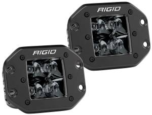 Rigid Industries 212213BLK D-Series Flush Mount Pro Spot Light - Black