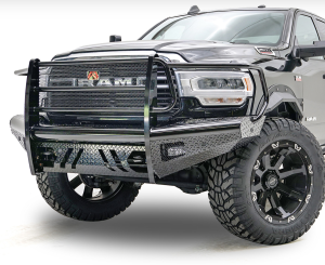 Truck Bumpers - Fab Fours Black Steel - Dodge RAM 2500/3500 2019-2020 New Body