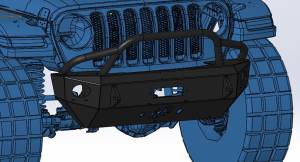 Hammerhead Bumpers - Hammerhead 600-56-0761 Winch Front Bumper with Stubby Pre-Runner Jeep Gladiator JT 2020-2022 - Image 3