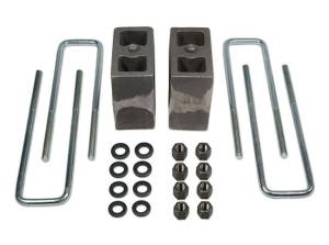 1994-2002 Dodge Ram 3500 4wd (with factory contact overloads) - 5.5" Rear Block & U-Bolt Kit - Tapered Tuff Country - 97055