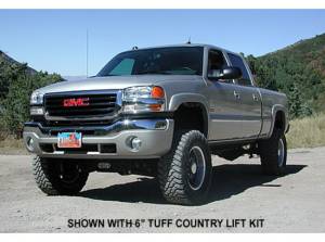 Tuff Country - 2006 Chevy Silverado 1500 4x4 - 4" Lift Kit (with 3-piece sub frame) by (with o factory ride ride shocks) Tuff Country - 14960 - Image 2
