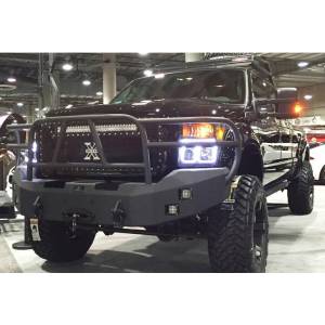 Hammerhead Bumpers - Hammerhead 600-56-0056 X-Series Winch Front Bumper with Full Brush Guard and Square Light Holes for Ford F250/F350/F450/F550 2011-2016 - Image 1