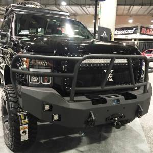 Hammerhead Bumpers - Hammerhead 600-56-0056 X-Series Winch Front Bumper with Full Brush Guard and Square Light Holes for Ford F250/F350/F450/F550 2011-2016 - Image 2