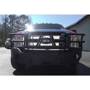 Hammerhead Bumpers - Hammerhead 600-56-0056 X-Series Winch Front Bumper with Full Brush Guard and Square Light Holes for Ford F250/F350/F450/F550 2011-2016 - Image 4