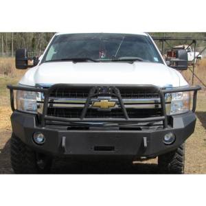 Hammerhead Bumpers - Hammerhead 600-56-0057 X-Series Winch Front Bumper with Full Brush Guard and Square Light Holes for Chevy Silverado 2500HD/3500 2007-2010 - Image 4
