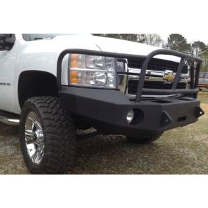 Hammerhead Bumpers - Hammerhead 600-56-0057 X-Series Winch Front Bumper with Full Brush Guard and Square Light Holes for Chevy Silverado 2500HD/3500 2007-2010 - Image 5